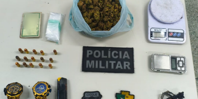 Polícia Militar apreende drogas e munições em Nossa Senhora do Socorro