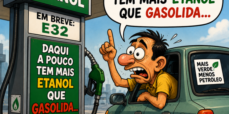Governo estuda aumentar mistura de etanol na gasolina para até 32%